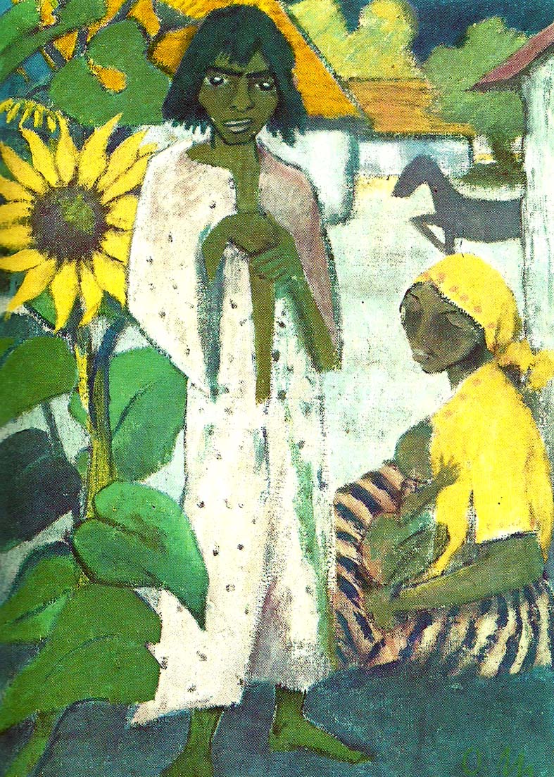Otto Mueller zigenare med solrosor